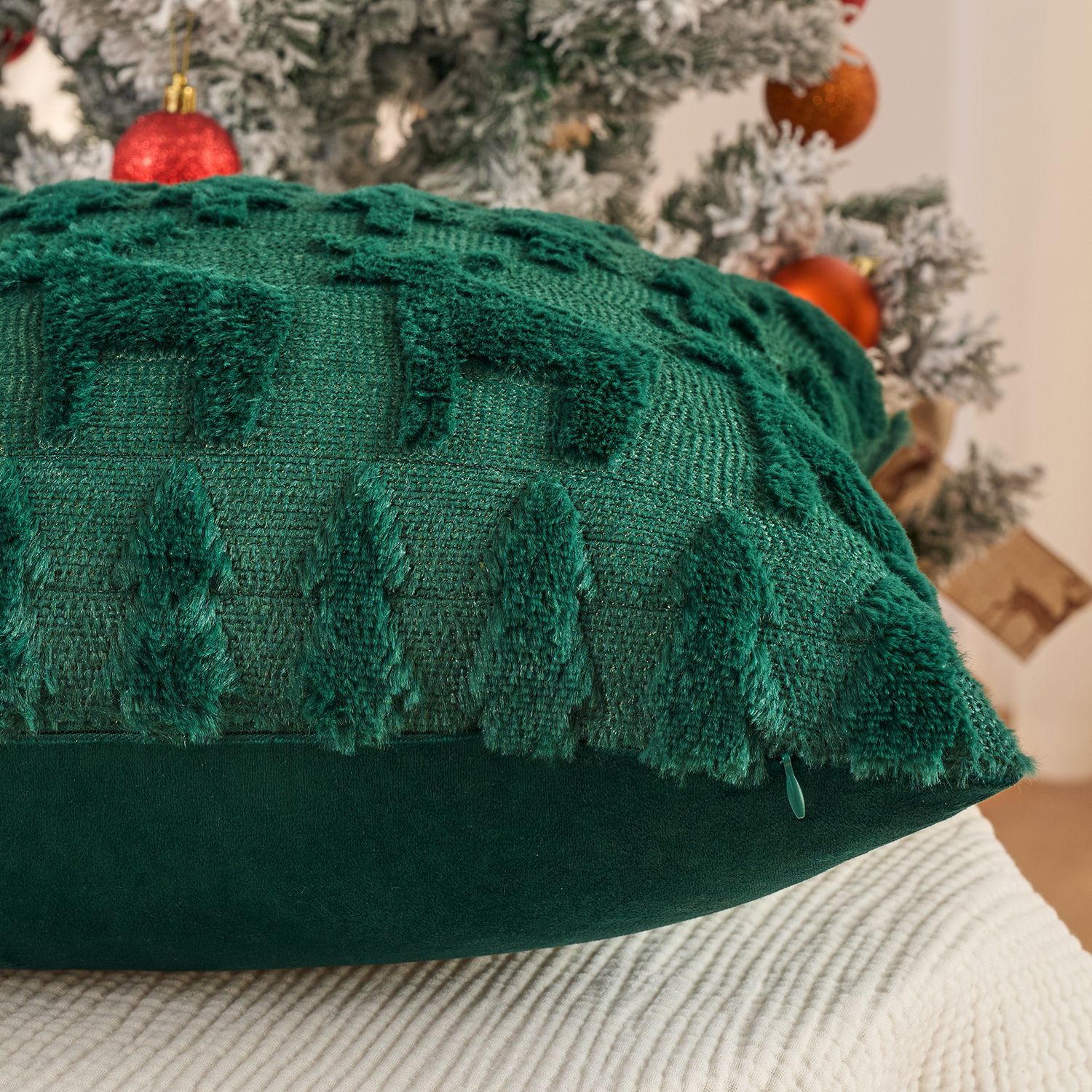 ชุดปลอกหมอนตุ๊กตาคริสต์มาสพร้อ - Embroidery Xmas Tree บทวิจารณ์และราคา