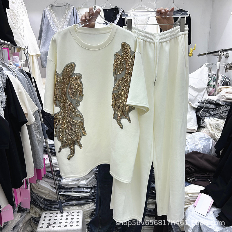 ชุดเซ็ตสองชิ้นสำหรับผู้หญิง ฤด - Embroidery Cotton Shirt บทวิจารณ์และราคา