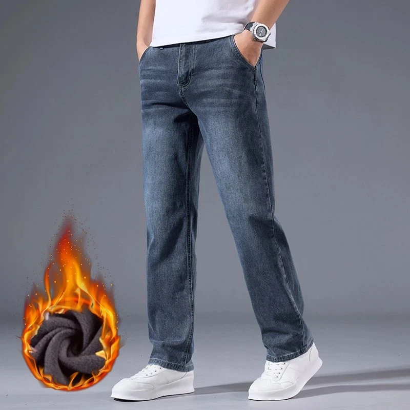 กางเกงยีนส์บุขนหนานุ่มสำหรับผู - Embroidery On Jeans บทวิจารณ์และราคา