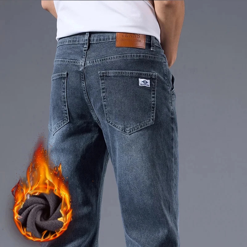 กางเกงยีนส์บุขนหนานุ่มสำหรับผู - Embroidery On Jeans บทวิจารณ์และราคา