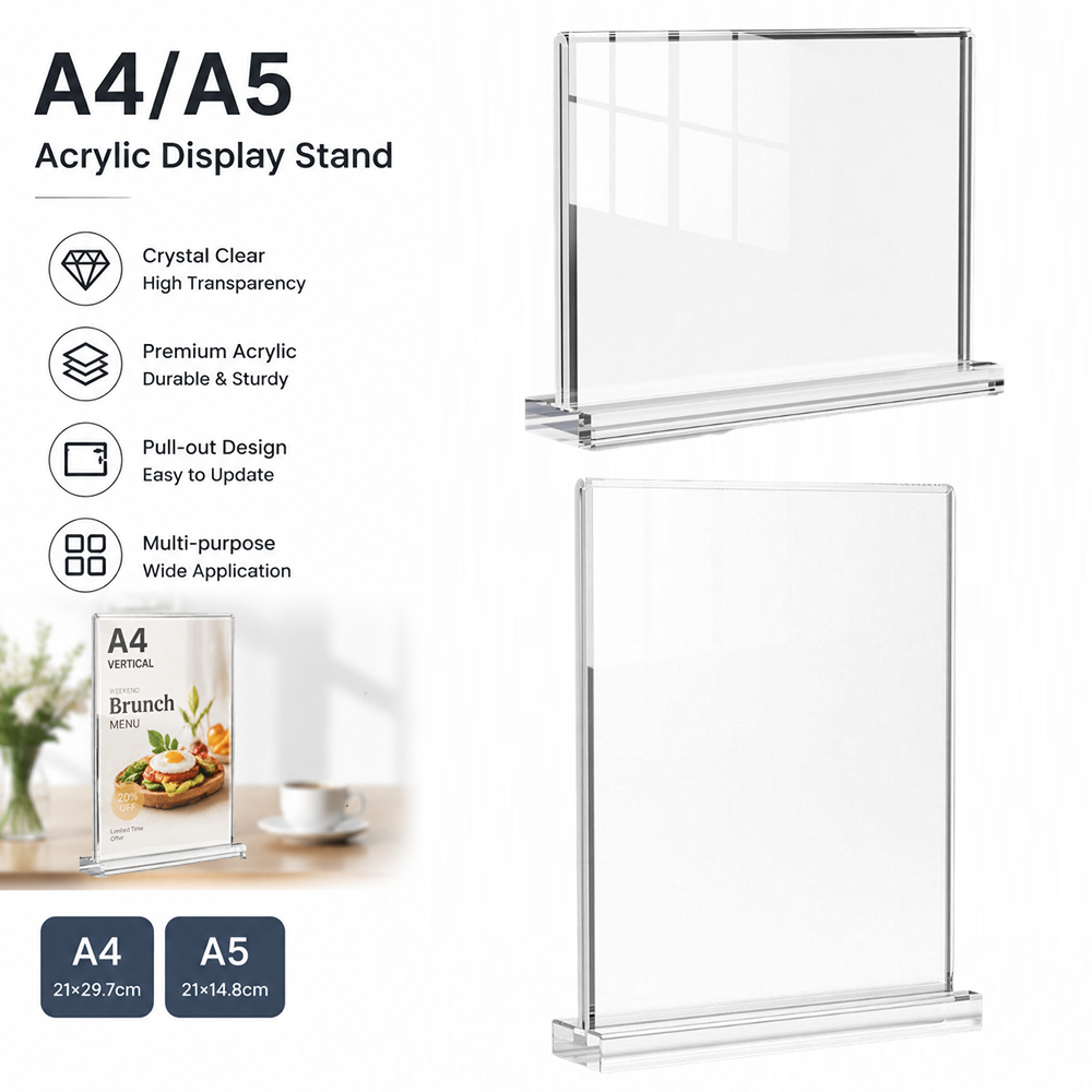ขาตั้งอะคริลิคใส A4/A5 สำหรับว - Embroidery Studio บทวิจารณ์และราคา