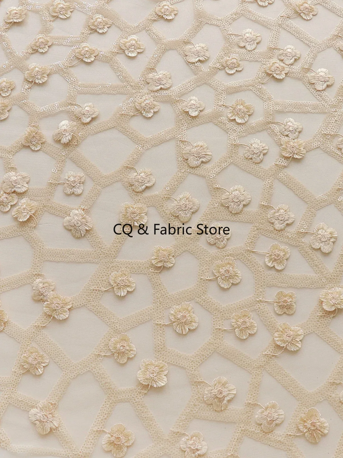 ผ้าตาข่ายปักลายดอกไม้เล็กๆ แบบ - Embroidery Design 3D บทวิจารณ์และราคา