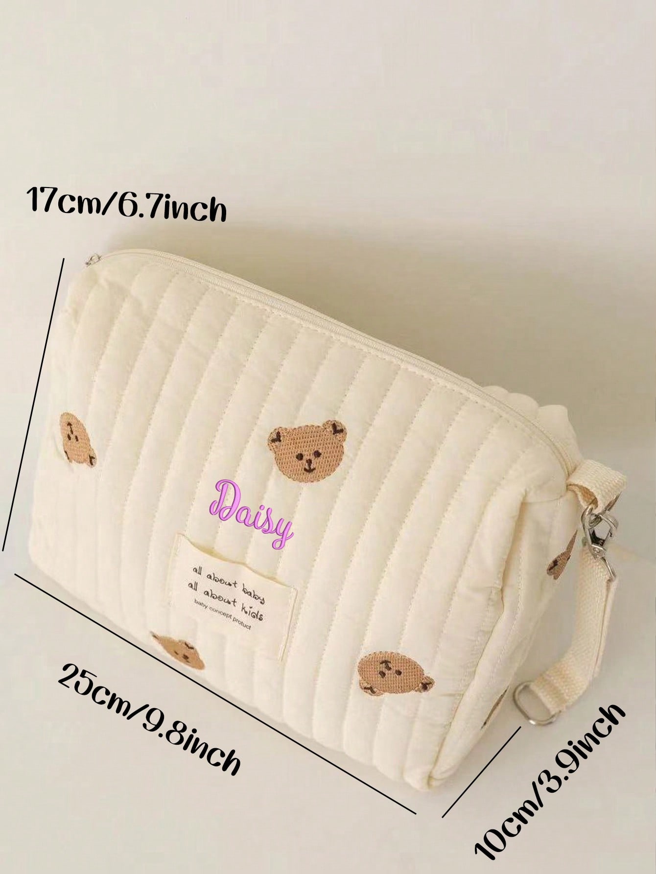กระเป๋าผ้าอ้อมเด็กปักชื่อตามสั - Embroidery Name บทวิจารณ์และราคา