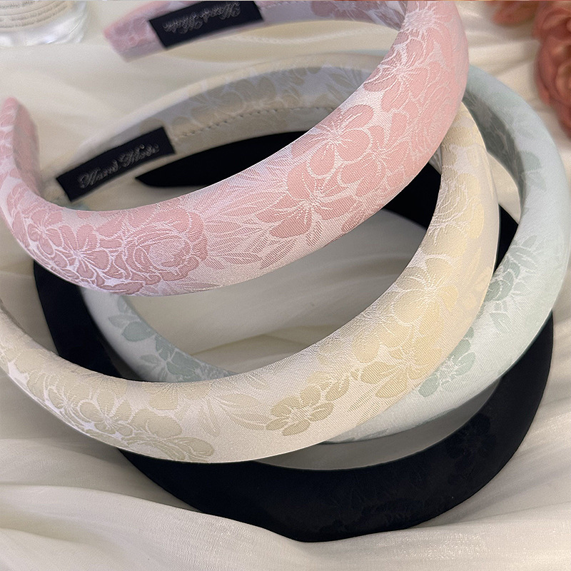 ที่คาดผมแฟชั่นฟองน้ำดอกไม้ปักร - Embroidery Rose บทวิจารณ์และราคา